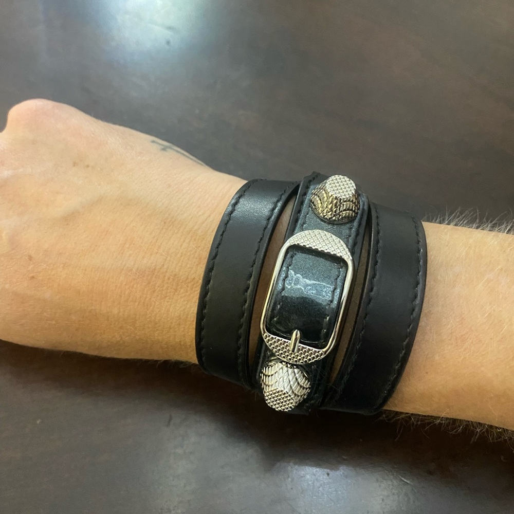 Balenciaga Arena Triple Tour Wrap Bracelet